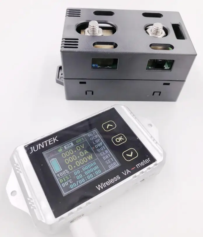 DC 120v 200A ЖК дисплей комбинированный измеритель беспроводного напряжения ток кВт/ч