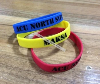 

Promotional cheap silicone wristbands for kids debossed logo silicone wristband for business with high quality free shipping