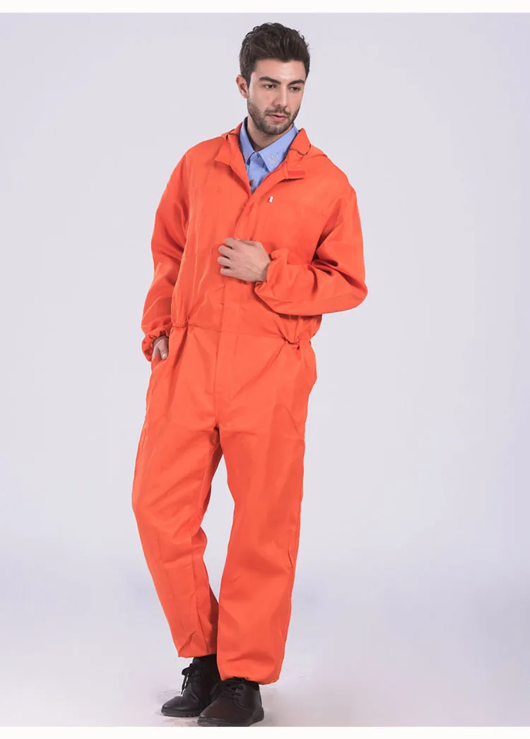 Men Work Clothing Thin Style Long Sleeve Hooded Coveralls Camouflage Dust-proof Anti-pollution Painting Auto Repair Overalls 4XL (11)