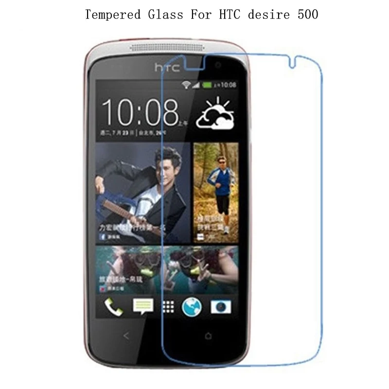 

9H 0.26MM For HTC desire 500 Tempered Glass Safety Protective Film Explosion-proof Screen Protector for HTC desire 500 Guard
