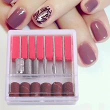 6 шт. полировщик для ногтей из нержавеющей стали набор сверл шлифовальный аппарат для маникюра аксессуары набор для акриловых ногтей