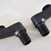 2 шт. Черный Масло втирают латунные аксессуары для ванной комнаты Ванна на львиных лапах кран Регулируемые поворотные ручки zba180