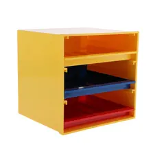 Мини-автомобилей модели статуэтки демонстрационный стенд для хранения коробка с тремя выдвижными ящиками самодельный держатель полки модель организатора аксессуары