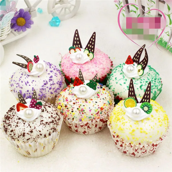 Artificial Cupcake squishy toys 6pcs - 10