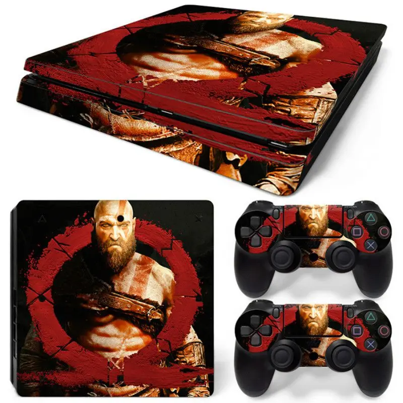 God of War Съемная виниловая кожа для PS4 Slim+ контроллер защитные наклейки для sony Playstation 4 Slim для Dualshock 4 аксессуары