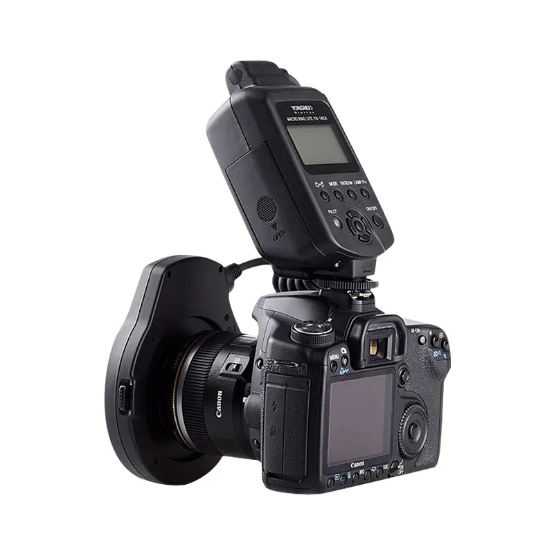 Вспышка Yongnuo YN 14EX YN14EX master TTL тип кольца двойная лампа макро Speedlite с переходным