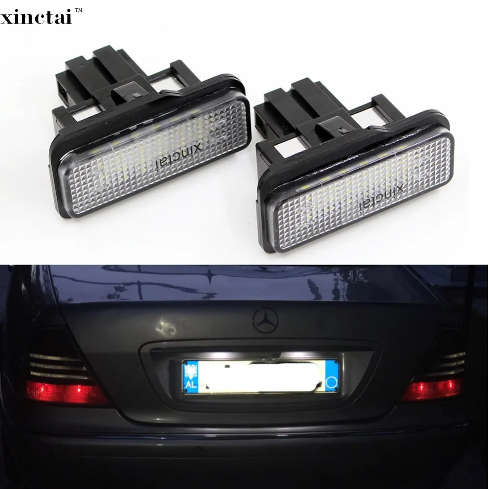 

2PCS Canbus Error Free LED Number License Plate Light for Mercedes Benz W203 Wagon W211 W219 E550 E350 C230 C E CL Class