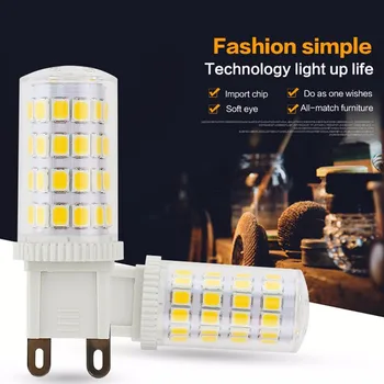 

Ceramic G9 LED 220V 33LEDs 51LEDs 75LEDs LED G9 Lamp LED Bulb SMD 2835 LED G9 Light Replace 20W/40W/60W Halogen Lamp Light