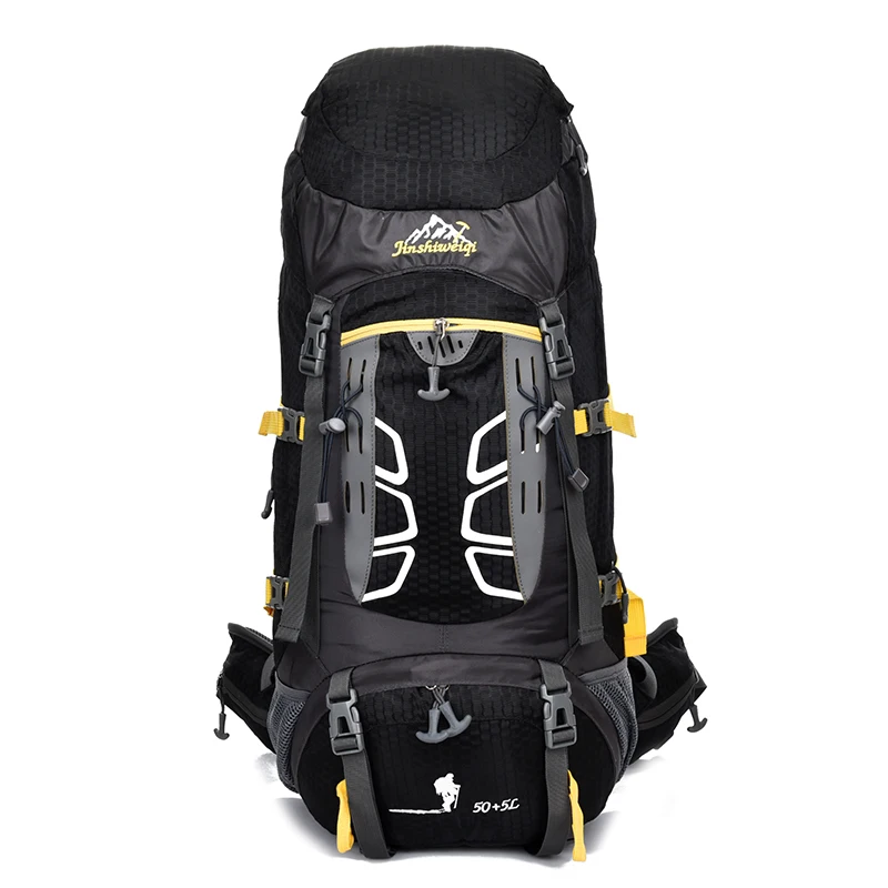

60L Backpack Large Capacity Camping Backpack Waterproof Military Backpack With Rain Cover Folding Backpack Breathable Hiking Bag