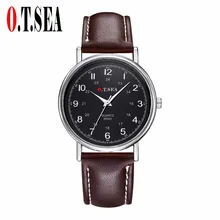 Luxury Fashion Faux Leather Men Blue Ray Glass Quartz Analog Watches Casual Cool Watch O.T.Sea W043 Luxury Fashion Faux Leather Men Blue Ray Glass Quartz Analog Watches Casual Cool Watch O.T.Sea W043