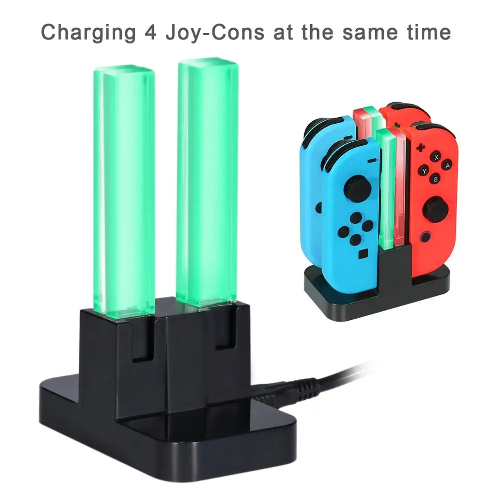 Зарядная док станция для nintendo Switch KINGTOP Joy Con зарядное устройство геймпада с
