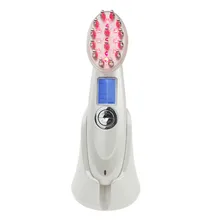 Электрическая расческа для восстановления волос, портативная перезаряжаемая расческа для лечения RF и лазерного восстановления волос, расческа для выпадения волос, массажер для волос