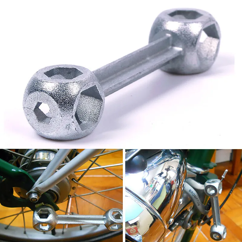 

Spanner Multipurpose Keychain Bicycle Bike Cycle Wrench Scooter Garage Gadget Multi Repair Tool Mini Pocket Hexagon