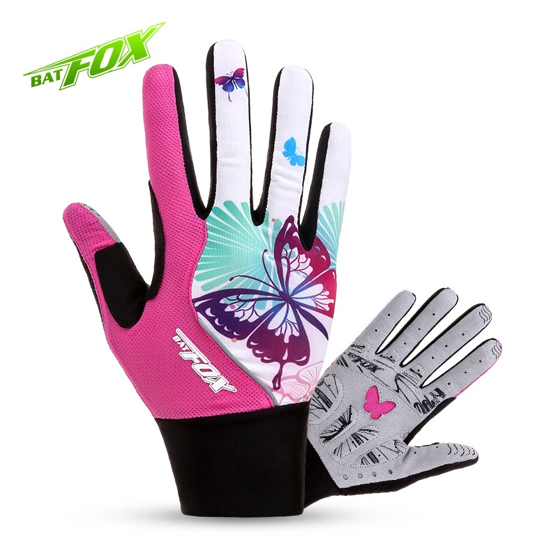 Prix pour BATFOX Rose Écran Tactile Vélo Gants Femmes Papillon Respirant Plein Doigt Vélo Gants Gel Antichoc VTT Vélo Gants SL Prix pour BATFOX Rose Écran Tactile Vélo Gants Femmes Papillon Respirant Plein Doigt Vélo Gants Gel Antichoc VTT Vélo Gants SL