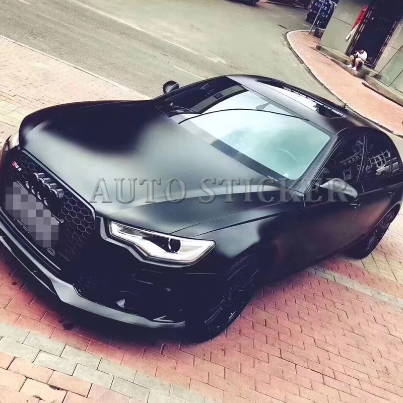 2018 New Black Frozen Satin Metallic Vinyl Wrap For Car Wrap Styling Covering Foil With Air Bubble Free Size 1 52x20m Roll Car Stickers Aliexpress