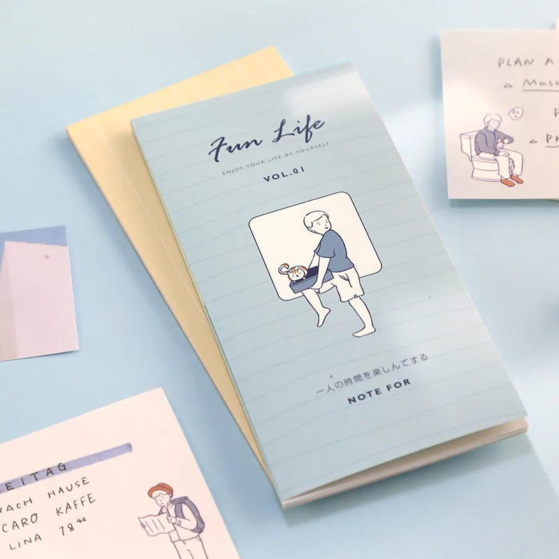 Helpro 24 листа Липкие заметки Kawaii различных дизайнов этикетка блокнот Блокнот Книга