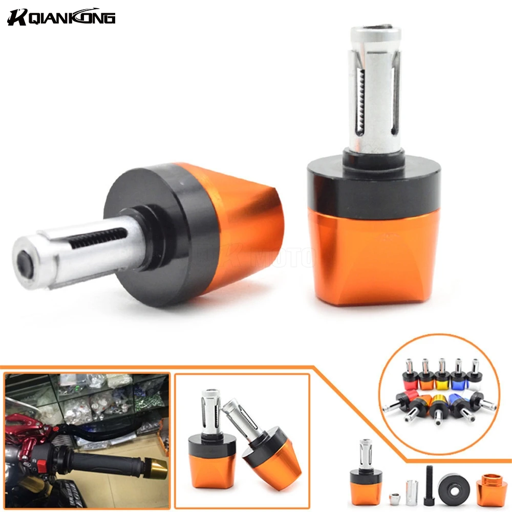 For Kawasaki ZRX400 ZXR400 ZZR400 KLV1000 ZX1100 ZX-11 7/8" 22mm Motorcycle Handlebar CNC Aluminum Handle Hand Grips Bars Ends