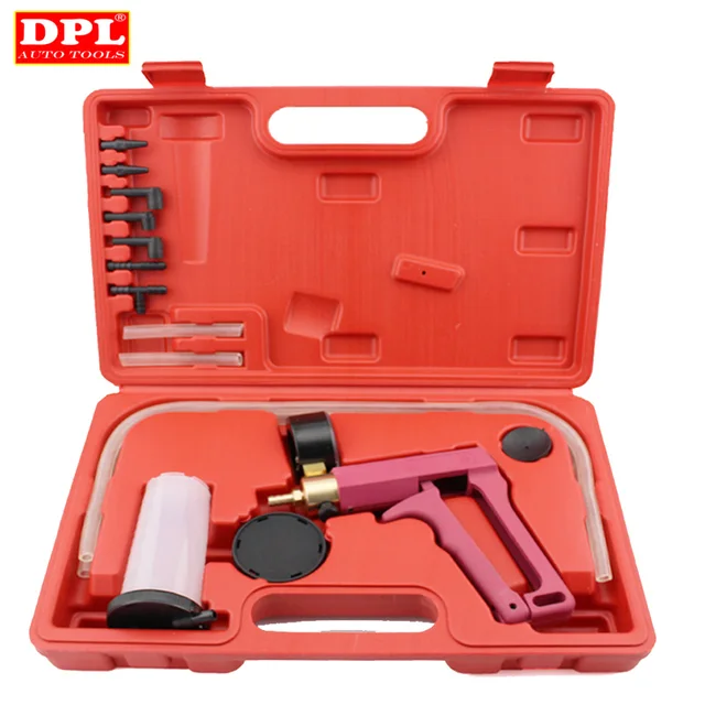 Car Auto Hand Vacuum Pump Held Brake Bleeder Tester Bleed Bleeding Kit