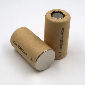 

Ni-Mh SC2500mAh 5pcs NIMH SC2.5Ah Power Cell rechargeable battery cell,power tool battery cell discharge rate 10C-15C