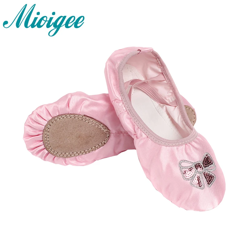 Mioigee 2019 New Kids Canvas Soft Ballet Dance Shoes Children Shoes for Girls Breathable Ballet Dancing Shoes Fashion Yoga Shoes