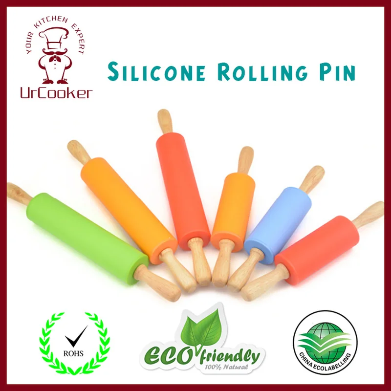 

Silicone Rolling Pin Child's Silicone Dough Roller Fondant Paste Tools Toy Rolling Pin Kitchen tool