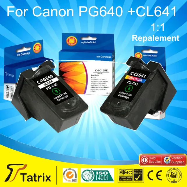 

2PK PG640 CL641 Ink, Ink Cartridge for Canon PG640 CL641 Printer Ink Cartridge with A+ quality grade ,free shipping
