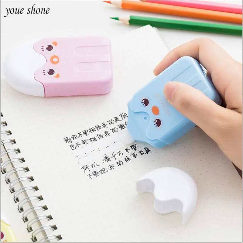 1Pcs Korean Stationery Plastic Correction Tape Creative Chicks