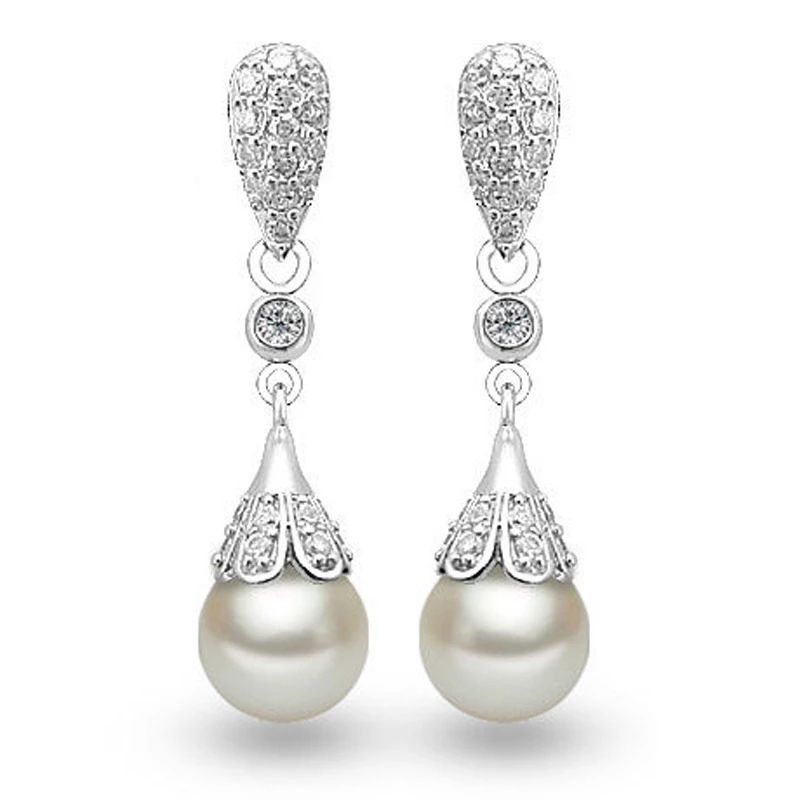 Cristaux De Swarovski Perle Boucle D'oreille Élégant Ruban Couleur Longue Perle D'eau Douce Boucles D'oreilles Pour Femme Bijoux Brincos Cadeau Cristaux De Swarovski Perle Boucle D'oreille Élégant Ruban Couleur Longue Perle D'eau Douce Boucles D'oreilles Pour Femme Bijoux Brincos Cadeau
