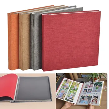 

12 or 16inches Sticky DIY Photo Album Cloth Cover White Or Black Sheets Handmade Craft Birthday Gifts Wedding Baby scrapbook