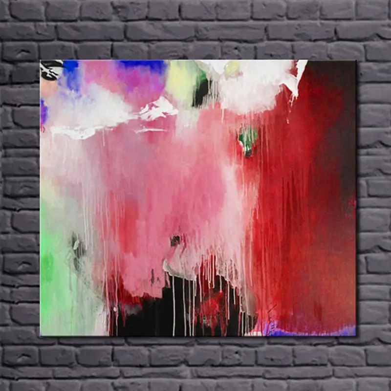 100 Handpainted Colorful Color Simple Abstract Canvas Art Oil Painting Wall Picture for Living