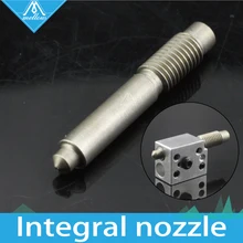 3D Printer accessories  2 in 1 Integrated Feeding Tube (M7 threaded) Nozzle , hotend Kit for 1.75mm Filament