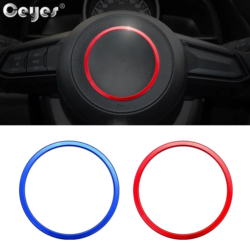 Car steering wheel decoration circle ring sticker for  MAZDA (3)