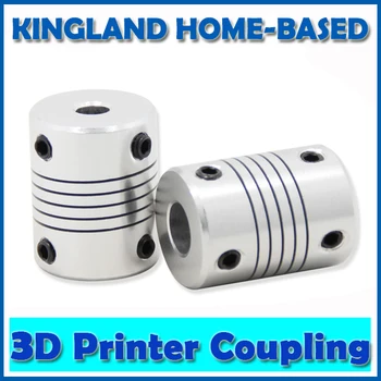 

6 Pcs 3D Printer 5x8 Mm Motor Jaw Shaft Coupler 5mm To 8mm Flexible Coupling OD 19x25mm Connectors 5x5x25