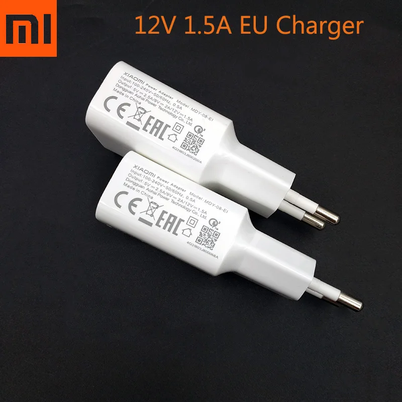 

100% Original Xiaomi Mi 8 EU 12V 1.5A Quick QC 3.0 Travel Wall Charger For Xiaomi A2 A1 Mi 9 8 6 5 Mix 3 2S F1 Play Redmi Note 7