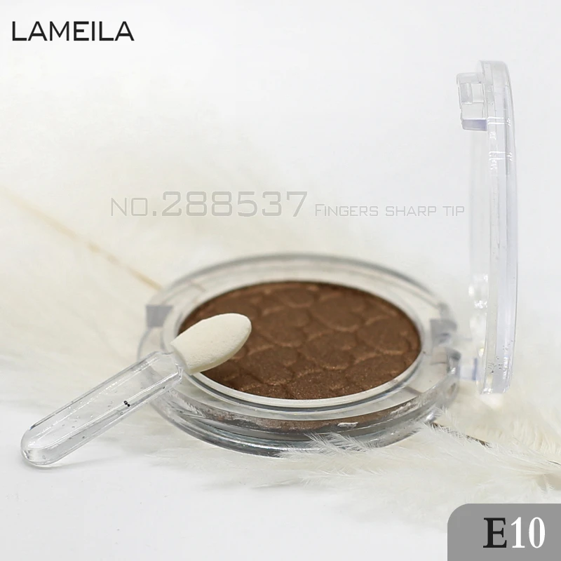 

2017 New 1Pcs Chocolate color Eye Shadow Brown gold Powder Shimmer Warm Color Shadow With Eyeshadow Brush Cosmetics E10