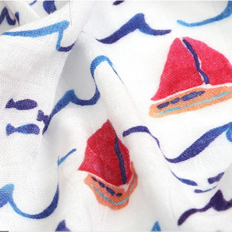 3 шт. детское одеяло для лета с рисунком пеленать для новорожденных бамбуковое хлопковое мягкое дышащее муслиновое детское постельное белье для младенцев
