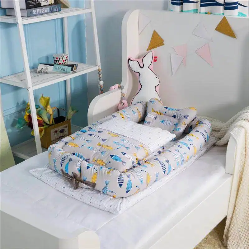 Jual 4 In 1 Rental Bayi Tempat Tidur Bayi Set Tempat Tidur Bayi Furniture Bayi Anak Laki laki Anak Perempuan Perjalanan Lipat Tempat Tidur Set kartun Balita Tempat Tidur