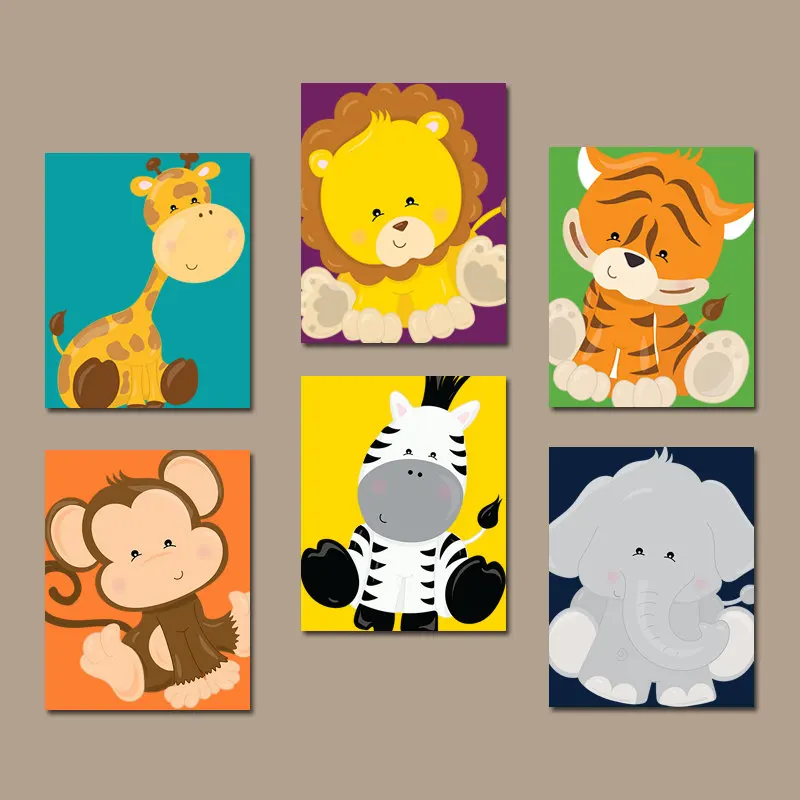 

Cartoon Wall Picture Canvas Prints Cuadros Decoracion Canvas Art Oil Painting Posters Prints Kids Nursery Room Decor No Frame