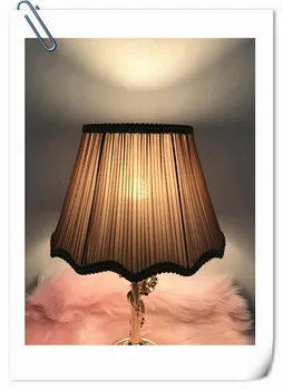 

Metal Lampshade for table lamp wave pattern light cover fabric table lamp cover for bedroom sitting room decoration