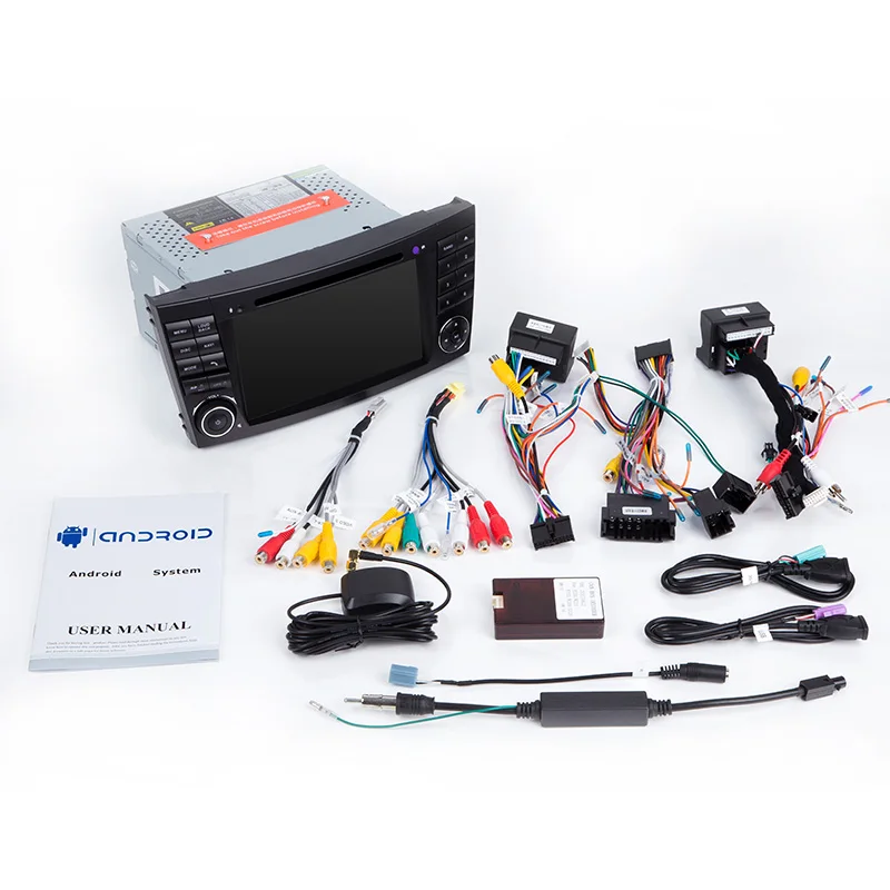 Cheap 2 Din 7" HD Android 8.1 Radio GPS HDMI Car DVD Player For Mercedes/Benz/E-Class/W211/E200/E300/E350 Quad Core Wifi Canbus OBD 5