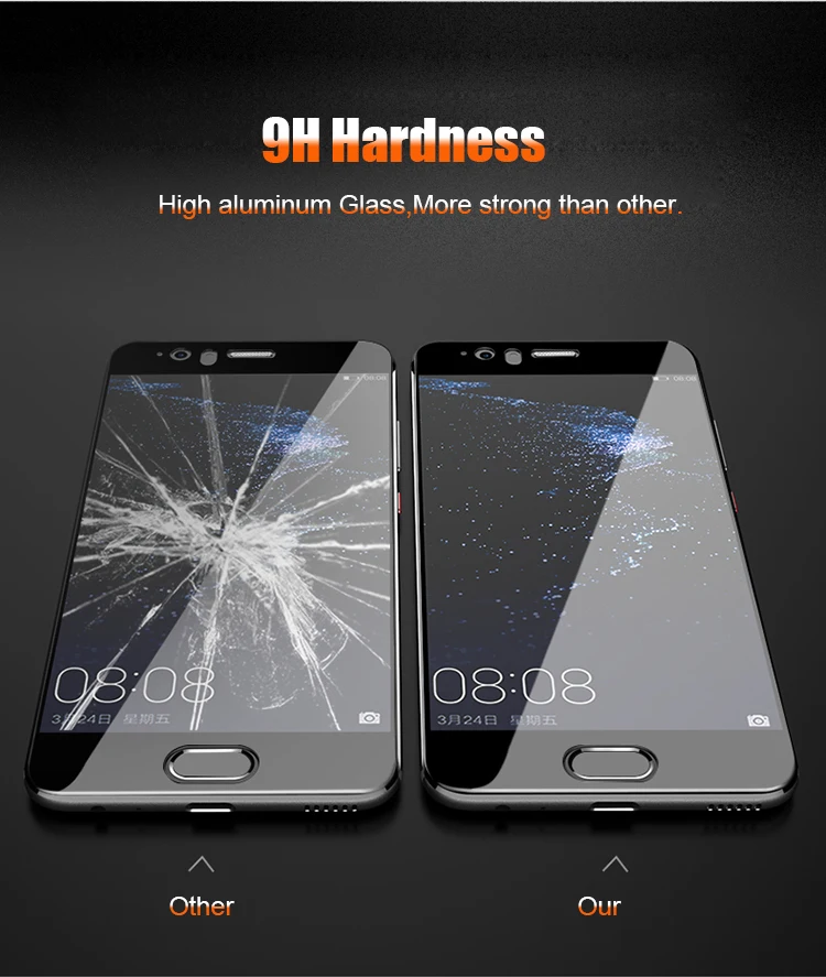 Full Tempered Glass for Huawei P9 P10 P20 Pro Mate 20 P Smart Plus Honor 8 9 10 Lite V10 Nova 3 3i Case Screen Protector