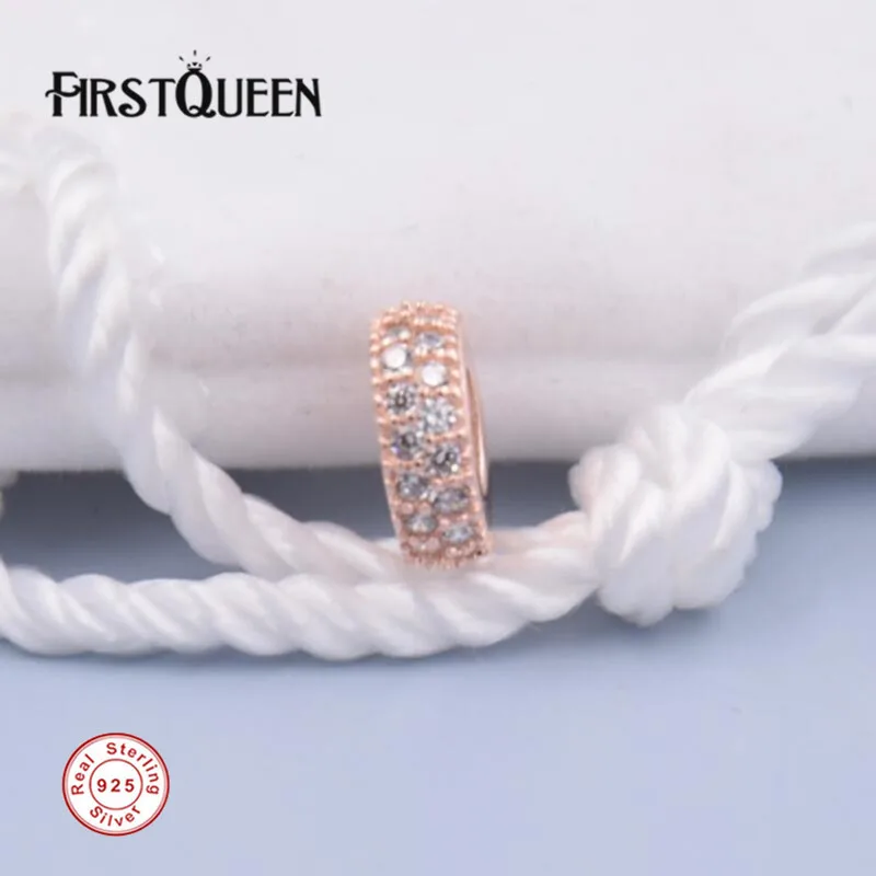 

FirstQueen High Quality 14k Rose Gold Colour Inspiration Within Spacer Charm Bead For DIY Jewelry Making Fine Jewelry