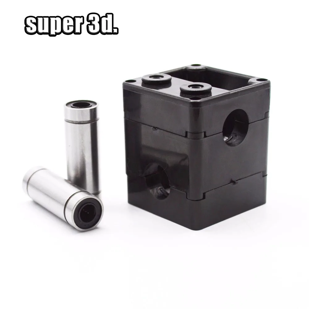 

3D Printer Ultimaker 2 UM2 Extruder Hot End Plastic Frame Kit Dual Heads Liner Bearing For 1.75/3.0mm Filament Olsson block kit