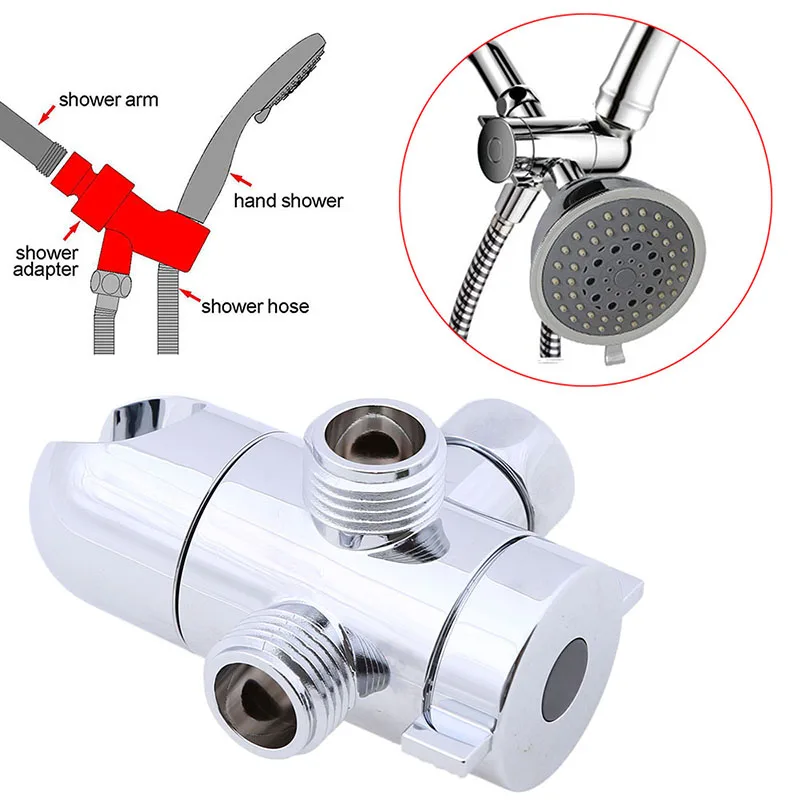 Buy 1PC ABS Multi Function 2/3 Way Diverter Valve For