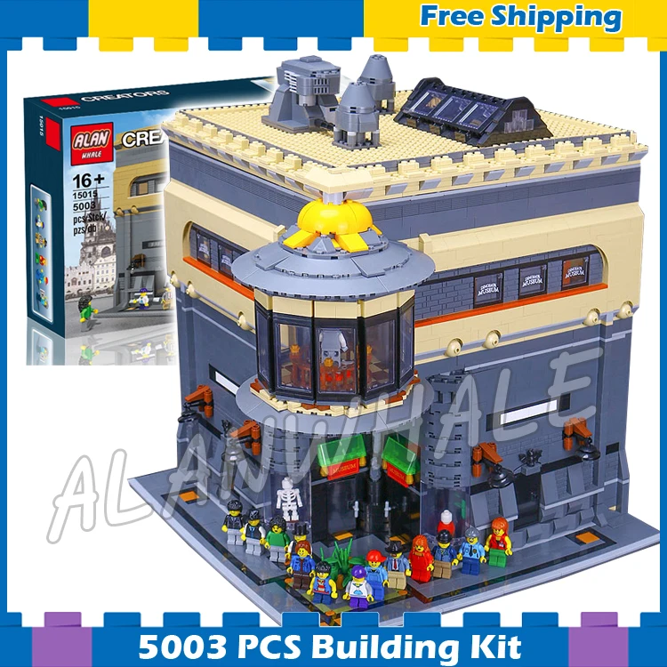 

5003pcs New 15015 DIY The dinosaur museum Modular Building series Model Kit Blocks Gifts ToysSets Compatible With