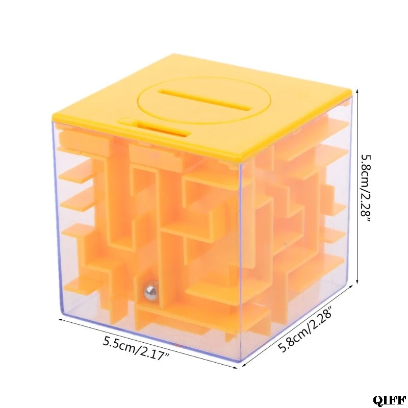 Прямая поставка и Новинка 3D деньги Лабиринт банк куб головоломка экономия монет Коллекция Чехол Коробка мозговая игра детская игрушка подарок APR28