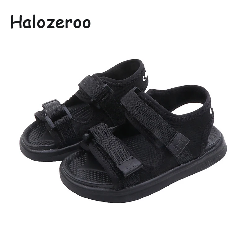 

2019 New Summer Baby Girls Soft Beach Sandals Toddler Princess Sandals Children Casual Shoes School Brand Sandals Black Flats