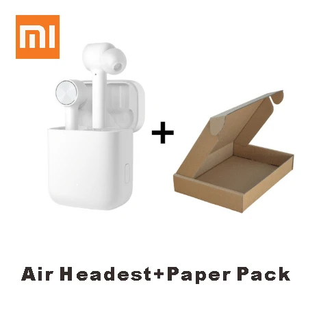 Xiaomi Airdots Pro Bluetooth Eerphone Xiaomi Air TWS ENC Беспроводная стереогарнитура ANC сенсорное управление AAC HD звук - Цвет: Air and Paper pack