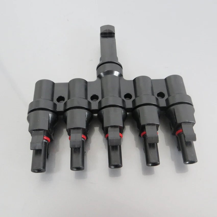

MC4 5T Connector male and female 1Pairs MC4 5 Branch Solar Panel Connector used for Solar module parallel connection IP67 TUV