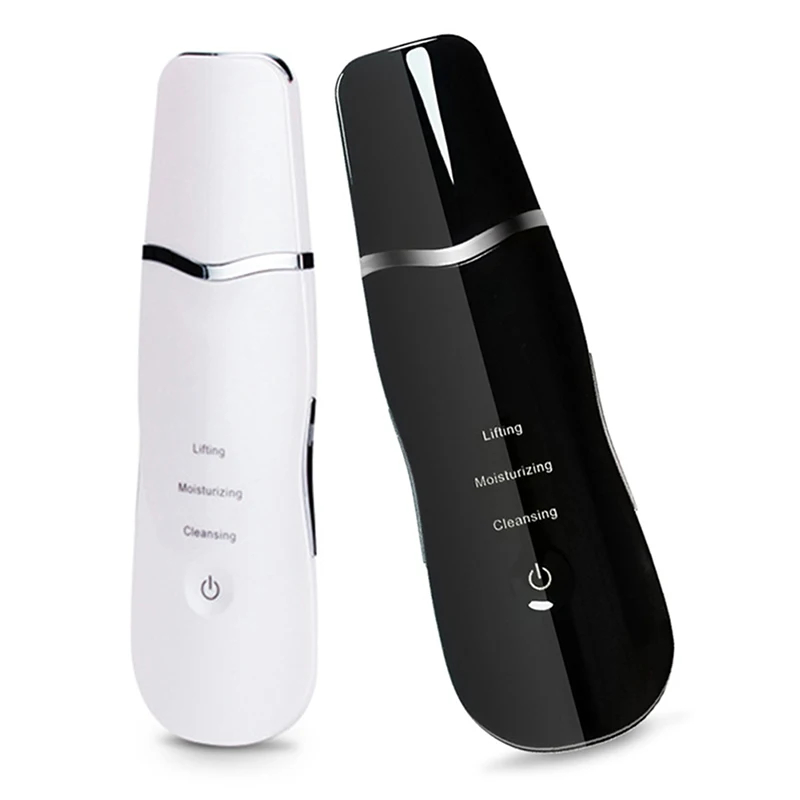 

New Rechargeable Ultrasonic Face Skin Scrubber Facial Cleaner Peeling Vibration Blackhead Removal Exfoliating Pore Cleaner Tools